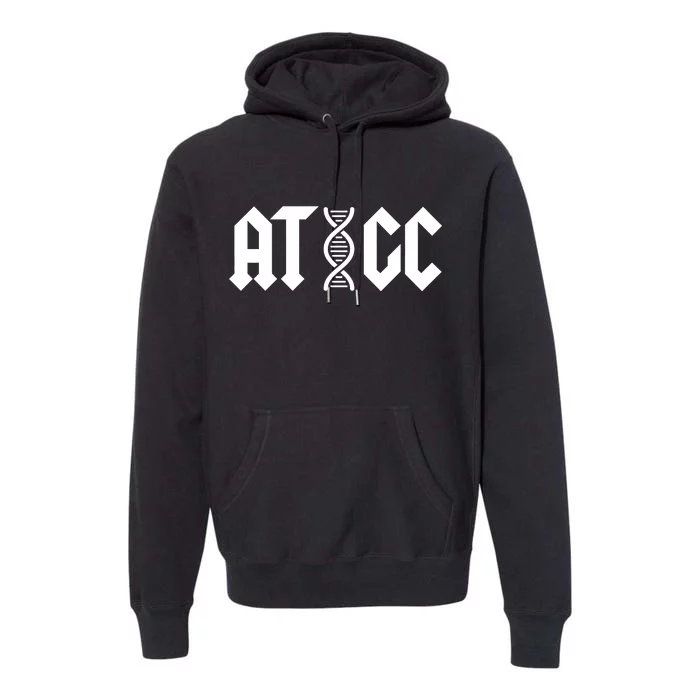 ATGC Funny Science Biology DNA Premium Hoodie