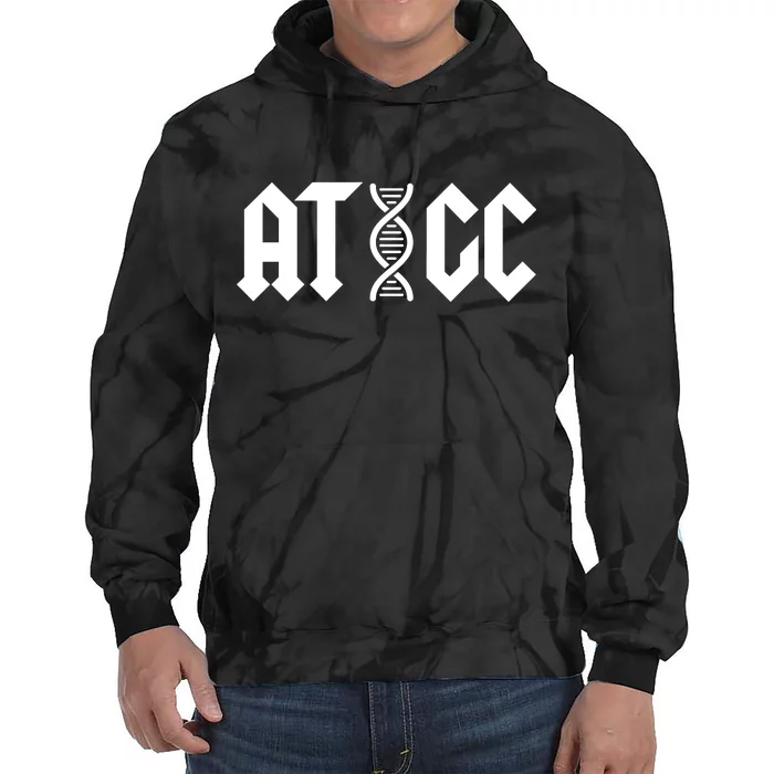 ATGC Funny Science Biology DNA Tie Dye Hoodie