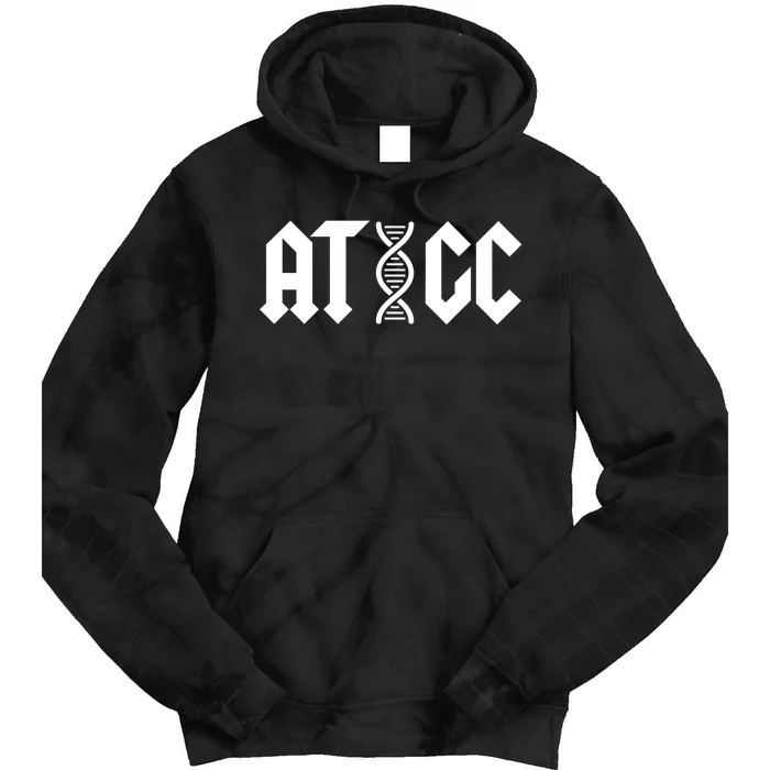 ATGC Funny Science Biology DNA Tie Dye Hoodie