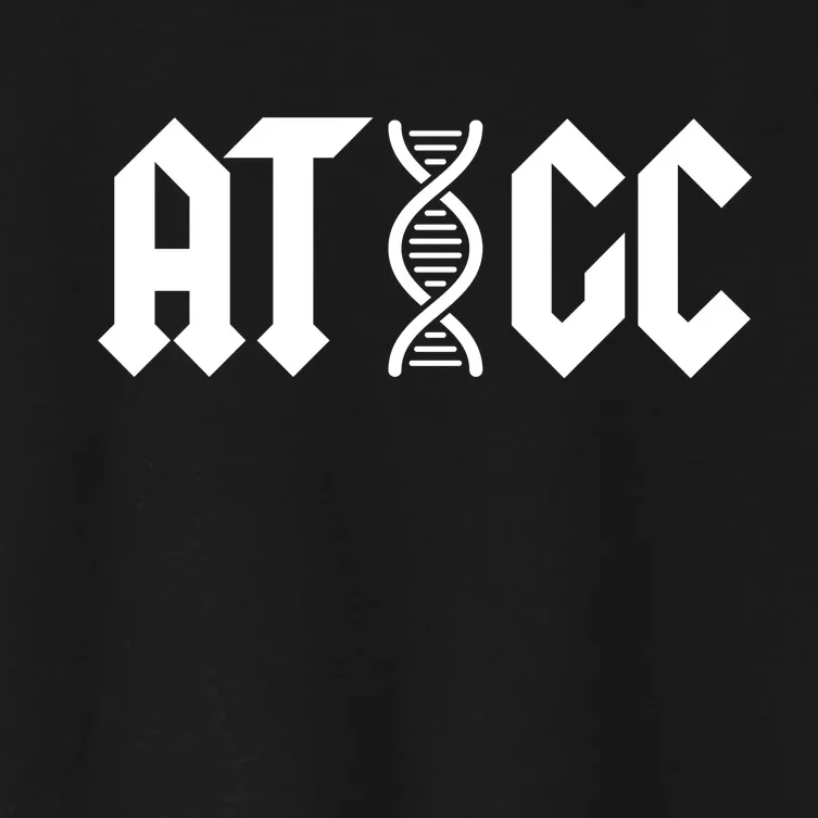 ATGC Funny Science Biology DNA Women's Crop Top Tee