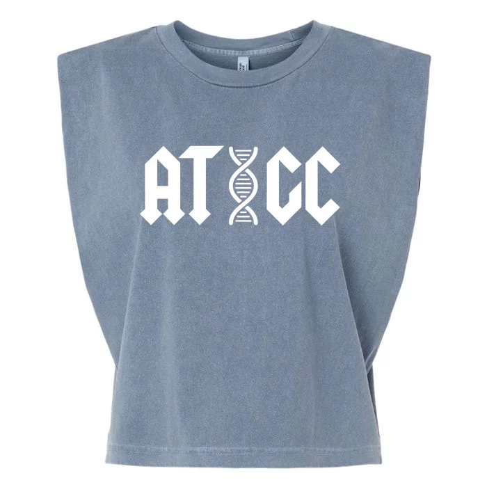 ATGC Funny Science Biology DNA Garment-Dyed Women's Muscle Tee