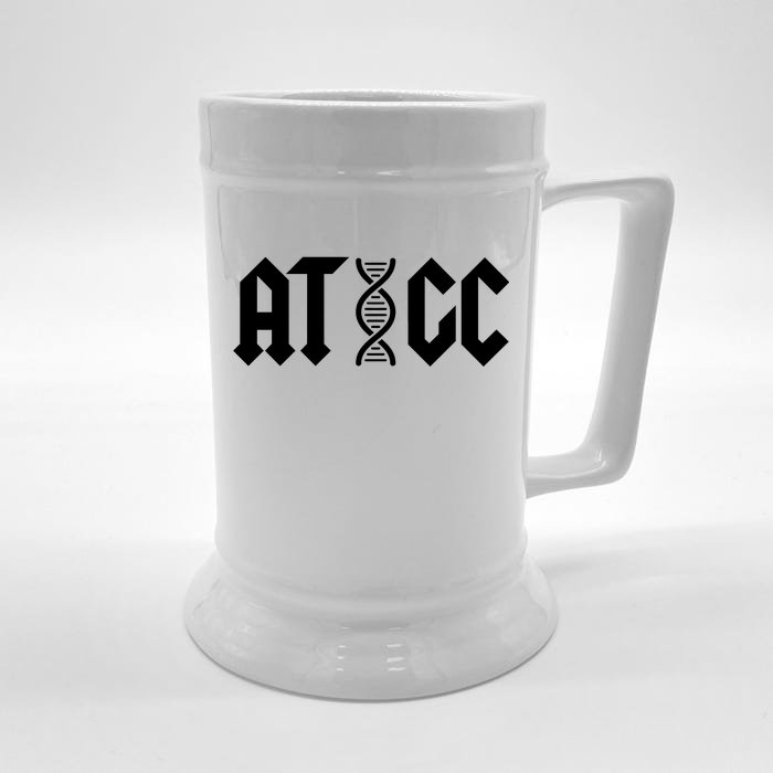 ATGC Funny Science Biology DNA Front & Back Beer Stein