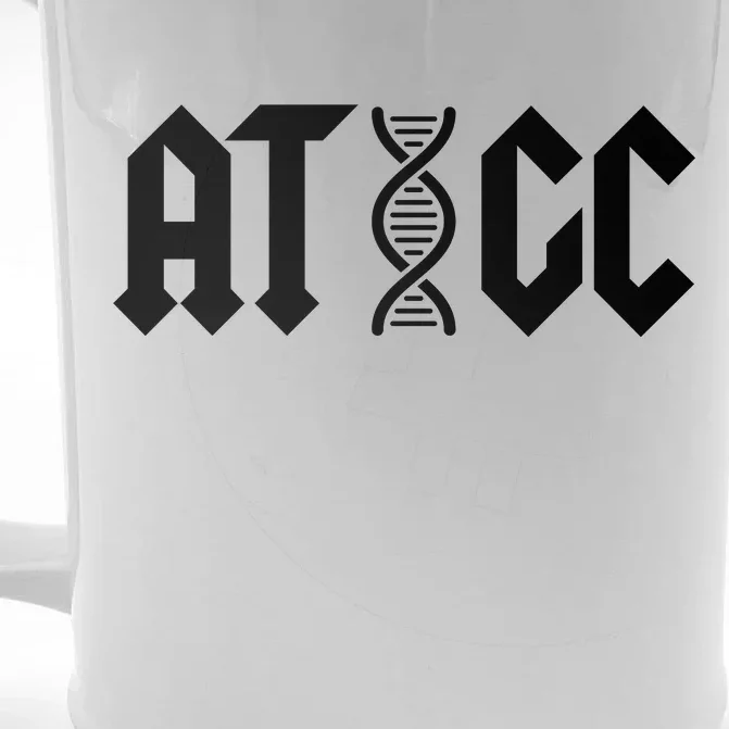 ATGC Funny Science Biology DNA Front & Back Beer Stein