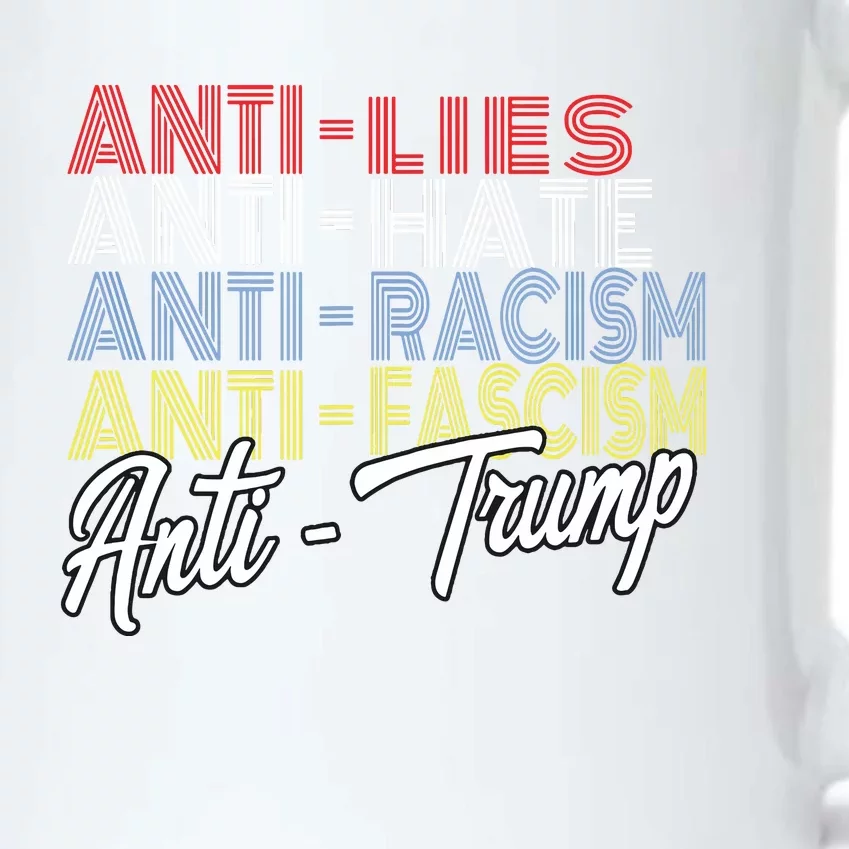 Anti Trump Hate Lies And Fascism Resist Vote Nov 5 2024 Black Color Changing Mug