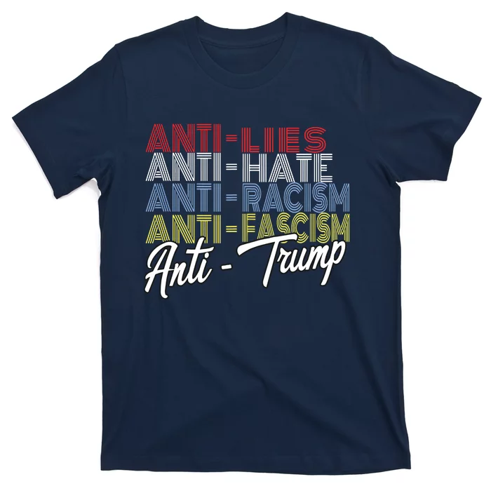 Anti Trump Hate Lies And Fascism Resist Vote Nov 5 2024 T-Shirt