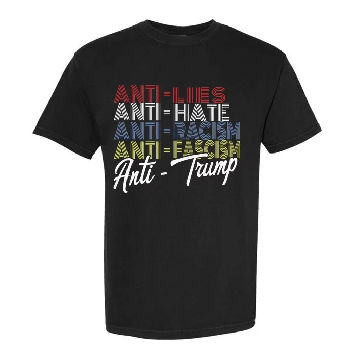 Anti Trump Hate Lies And Fascism Resist Vote Nov 5 2024 Garment-Dyed Heavyweight T-Shirt