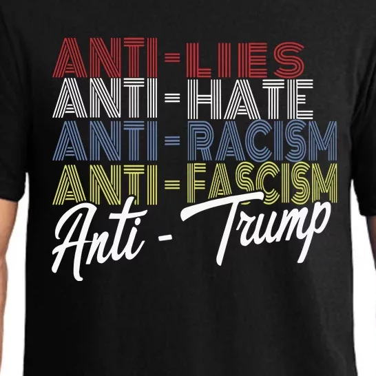 Anti Trump Hate Lies And Fascism Resist Vote Nov 5 2024 Pajama Set