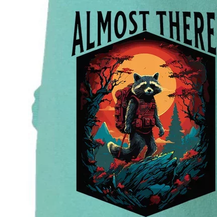 Almost There Hiking Raccoon Doggie 3-End Fleece Hoodie