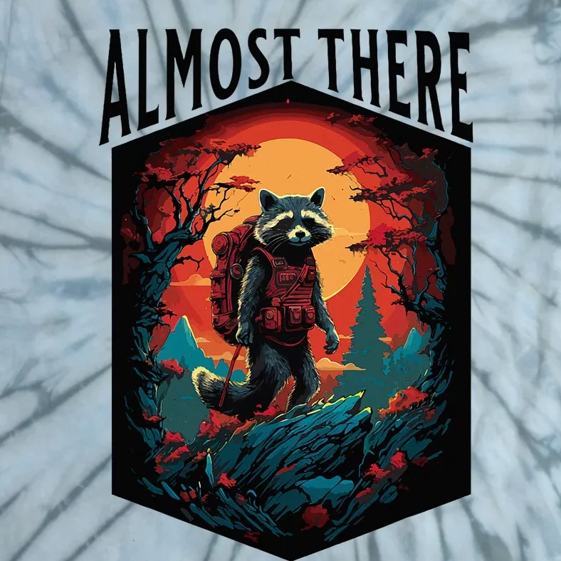 Almost There Hiking Raccoon Tie-Dye T-Shirt