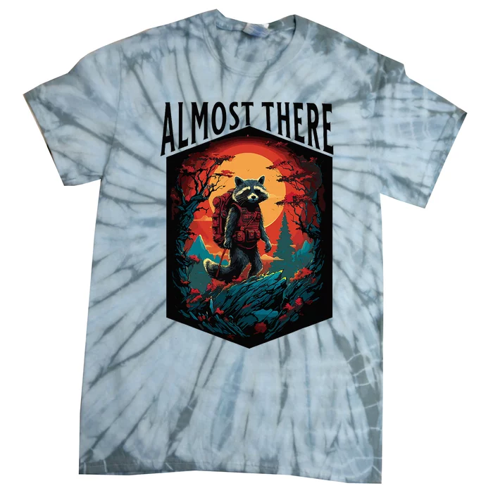 Almost There Hiking Raccoon Tie-Dye T-Shirt