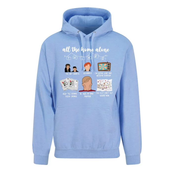 All The Home Alone Things Christmas Movie Lover Unisex Surf Hoodie