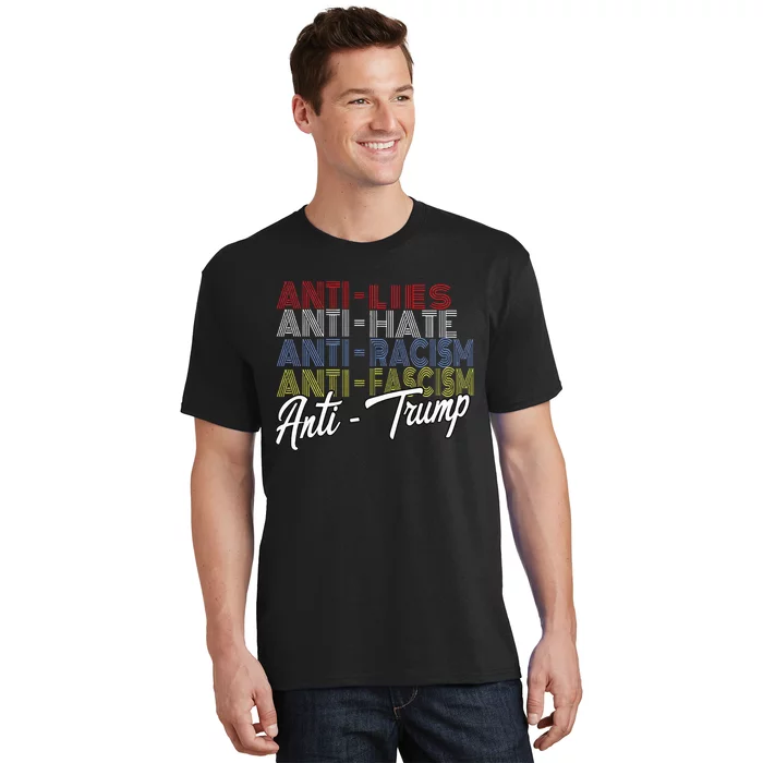 Anti Trump Hate Lies And Fascism Resist Vote Nov 5 2024 T-Shirt