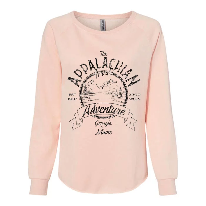 Appalachian Trail Hiking Thru Hiker Outdoors Wild Camping Womens California Wash Sweatshirt