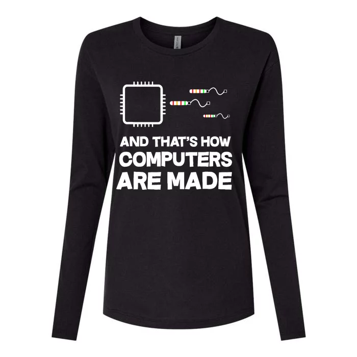 And ThatS How Computers Are Made Engineer Programmer Womens Cotton Relaxed Long Sleeve T-Shirt