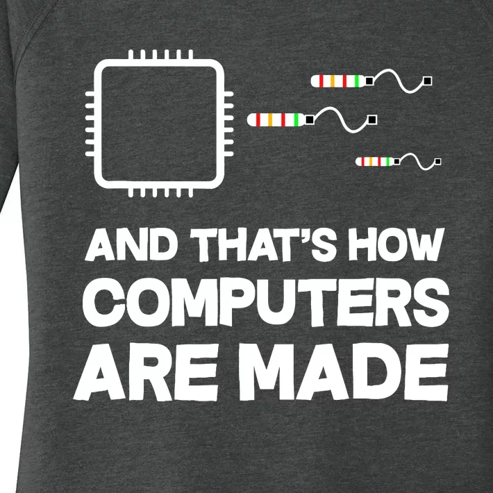 And ThatS How Computers Are Made Engineer Programmer Women's Perfect Tri Tunic Long Sleeve Shirt