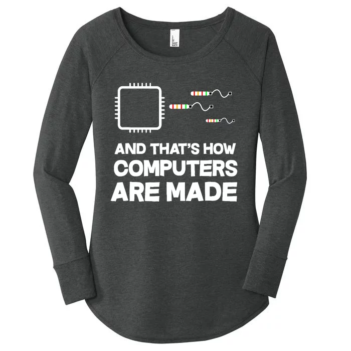 And ThatS How Computers Are Made Engineer Programmer Women's Perfect Tri Tunic Long Sleeve Shirt