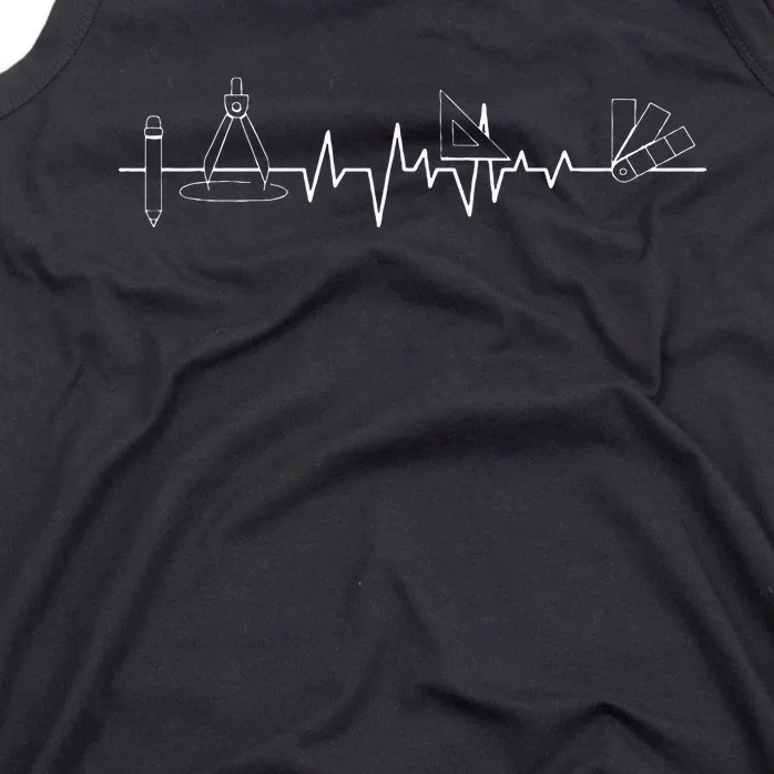 Architecture Tool Heartbeat Architect Architectural Design Tank Top