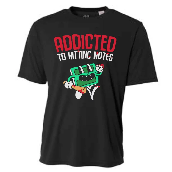 Addicted To Hitting Notes Cooling Performance Crew T-Shirt