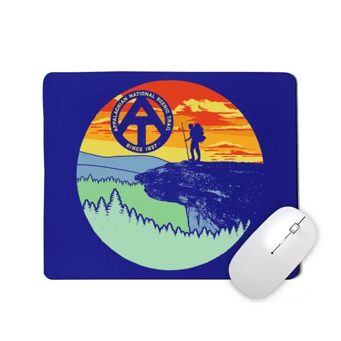 Appalachian Trail Hiker Gift Mcafee's Knob Retro Hiking Gift Mousepad