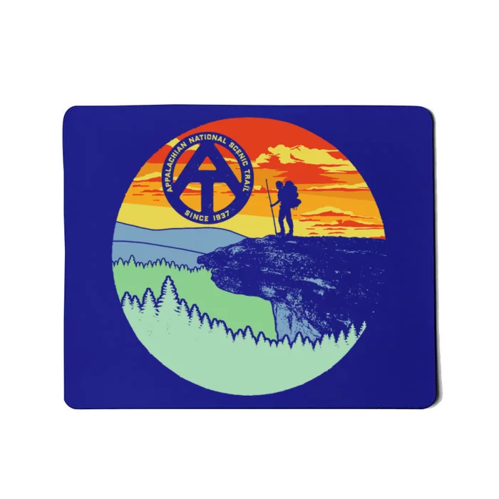 Appalachian Trail Hiker Gift Mcafee's Knob Retro Hiking Gift Mousepad