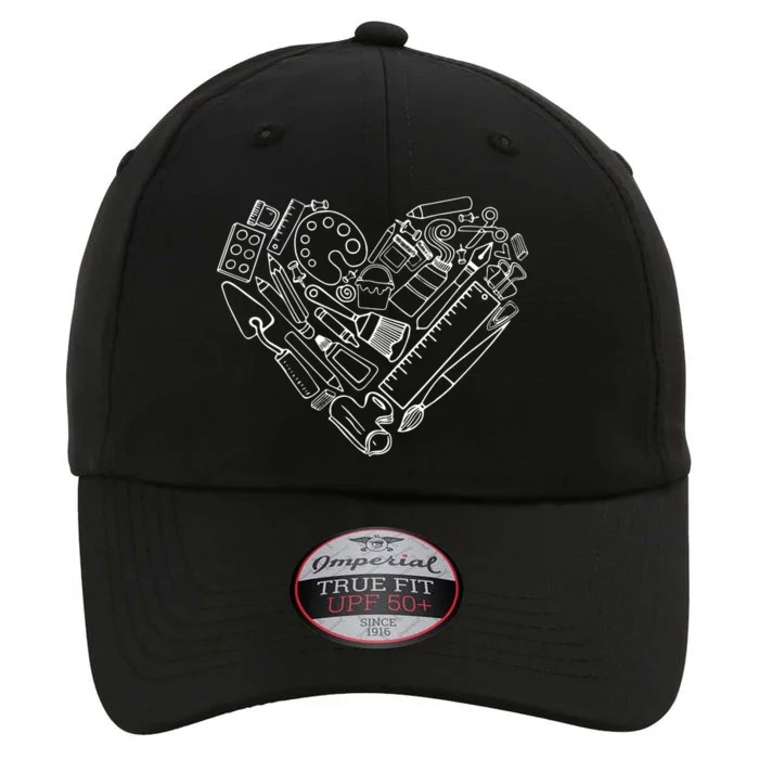 Art Teacher Heart Shape Teacher Apparel The Original Performance Cap