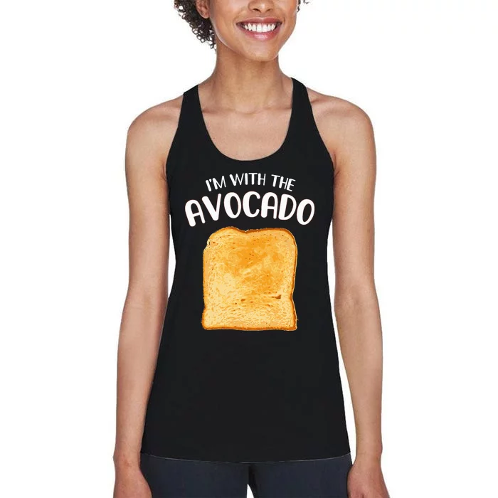 Avocado Toast Halloween Costume Funny Women's Racerback Tank