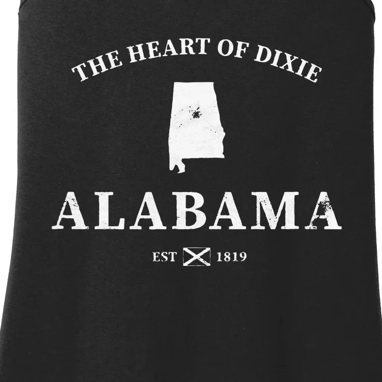 Alabama The Heart Of Dixie Ladies Essential Tank