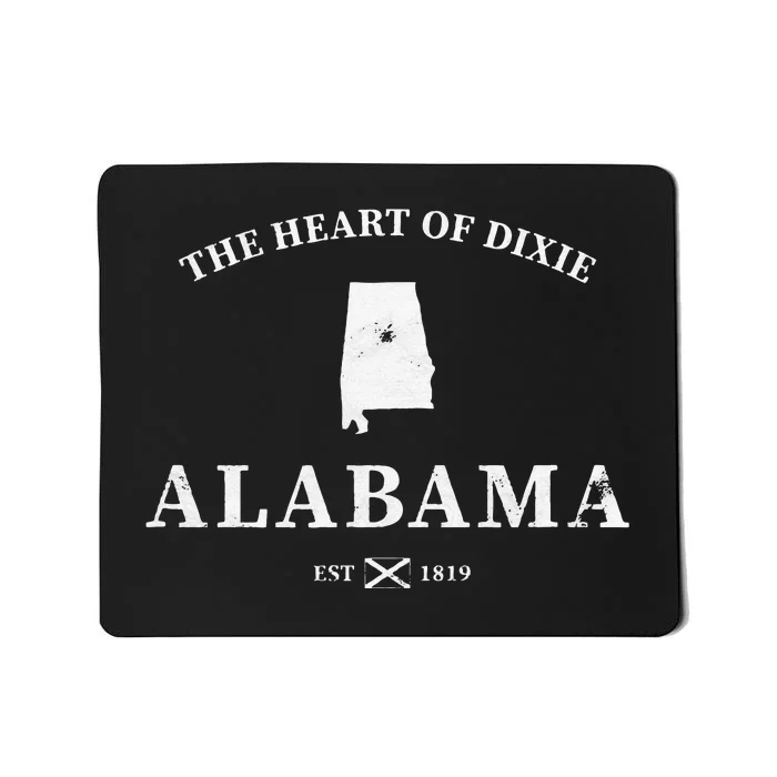 Alabama The Heart Of Dixie Mousepad