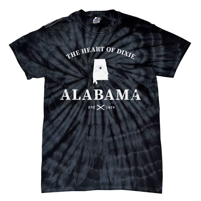 Alabama The Heart Of Dixie Tie-Dye T-Shirt