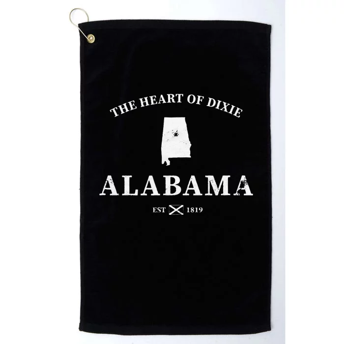 Alabama The Heart Of Dixie Platinum Collection Golf Towel