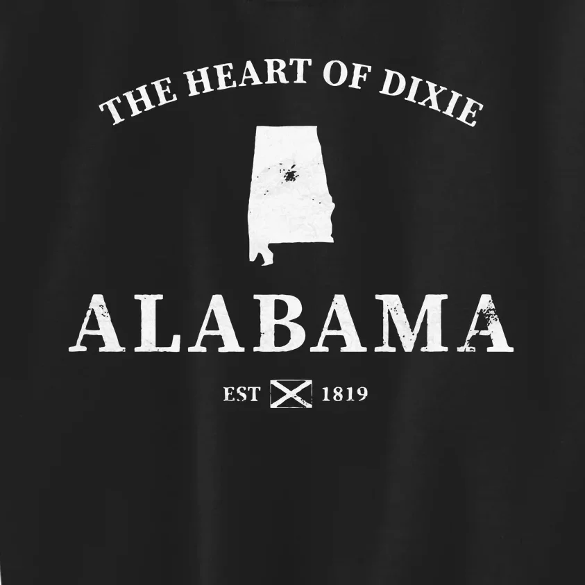 Alabama The Heart Of Dixie Kids Sweatshirt