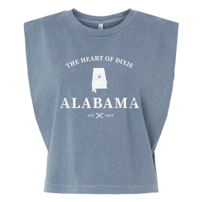 Alabama The Heart Of Dixie Garment-Dyed Women's Muscle Tee