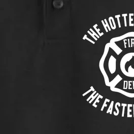 Ahh The Hotter You Get The Faster We Come Fire Dept New Dry Zone Grid Performance Polo