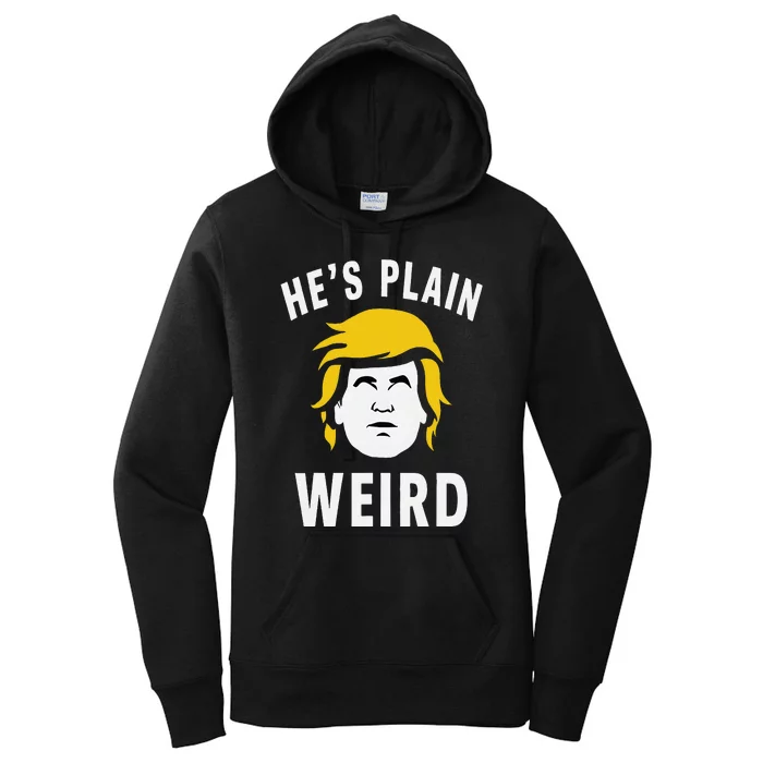 Anti Trump HeS Plain Weird Kamala Harris 2024 For President Women's Pullover Hoodie