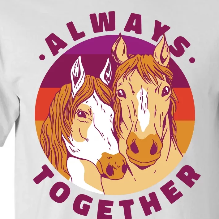 Always Together Horses Sunset Tall T-Shirt