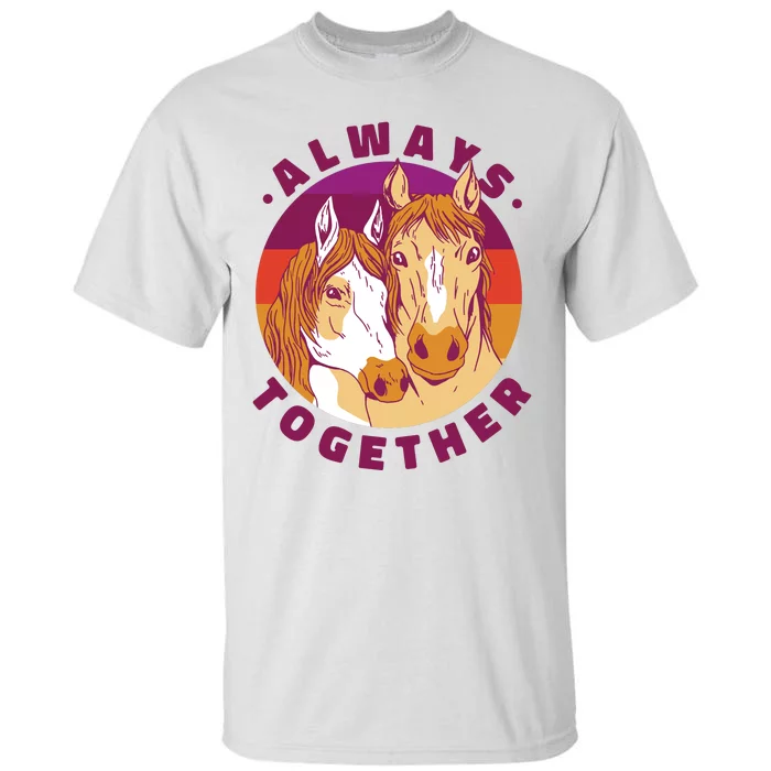 Always Together Horses Sunset Tall T-Shirt