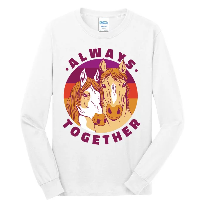 Always Together Horses Sunset Tall Long Sleeve T-Shirt