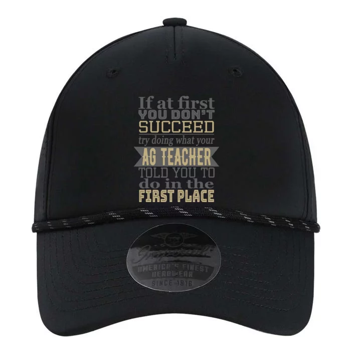 Agriculture Teacher If At First You Dont Succeed Ag Teacher Performance The Dyno Cap