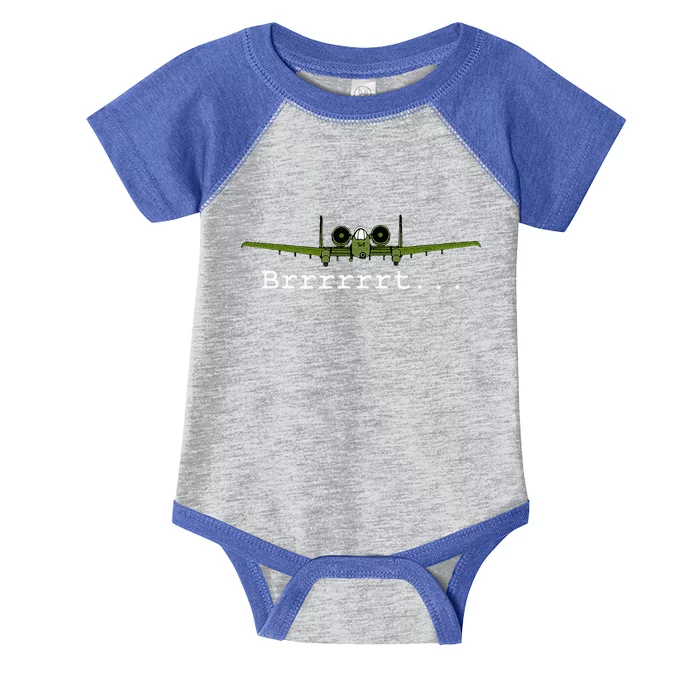 A10 Thunderbolt Ii Warthog Funny Graphic Infant Baby Jersey Bodysuit