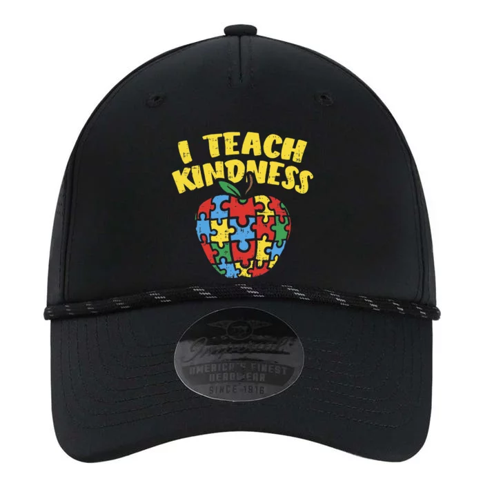 Autism Teacher I Teach Kindness Apple Puzzle Awareness Performance The Dyno Cap