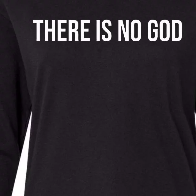 Atheist There Is No God Womens Cotton Relaxed Long Sleeve T-Shirt