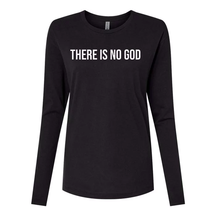 Atheist There Is No God Womens Cotton Relaxed Long Sleeve T-Shirt