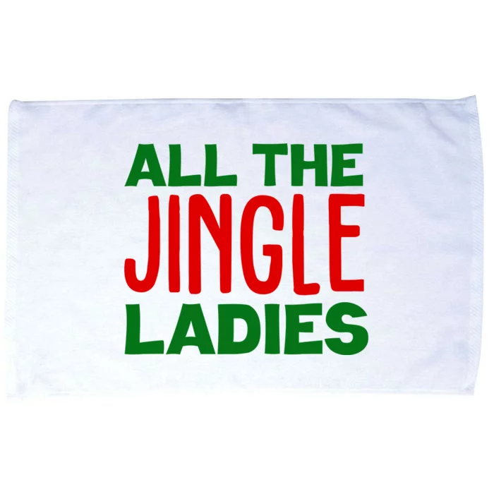 All The Jingle Ladies Funny Christmas Microfiber Hand Towel