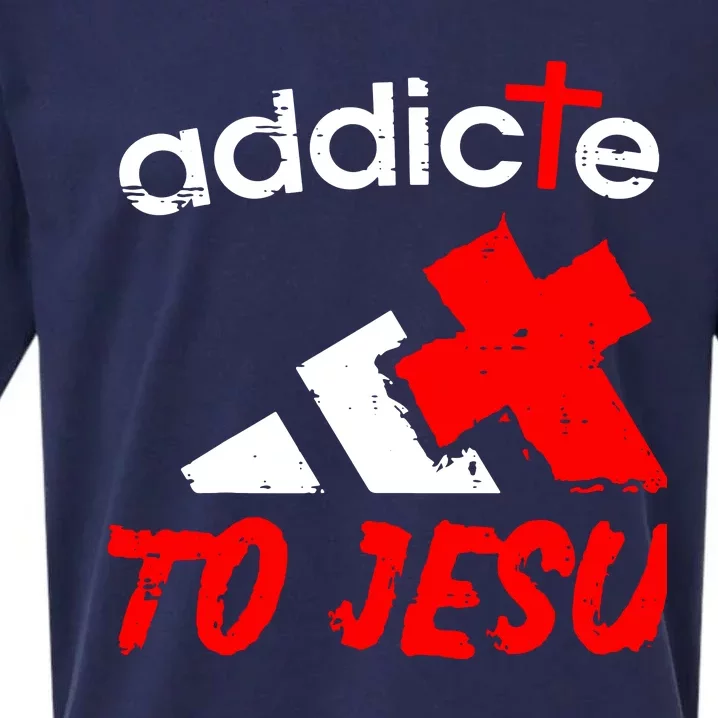 Addicted To Jesus Sueded Cloud Jersey T-Shirt