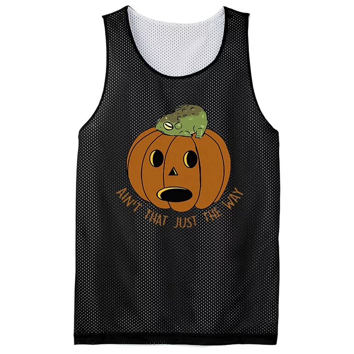 AinT That Just The Way Retro Style Pumpkin Mesh Reversible Basketball Jersey Tank