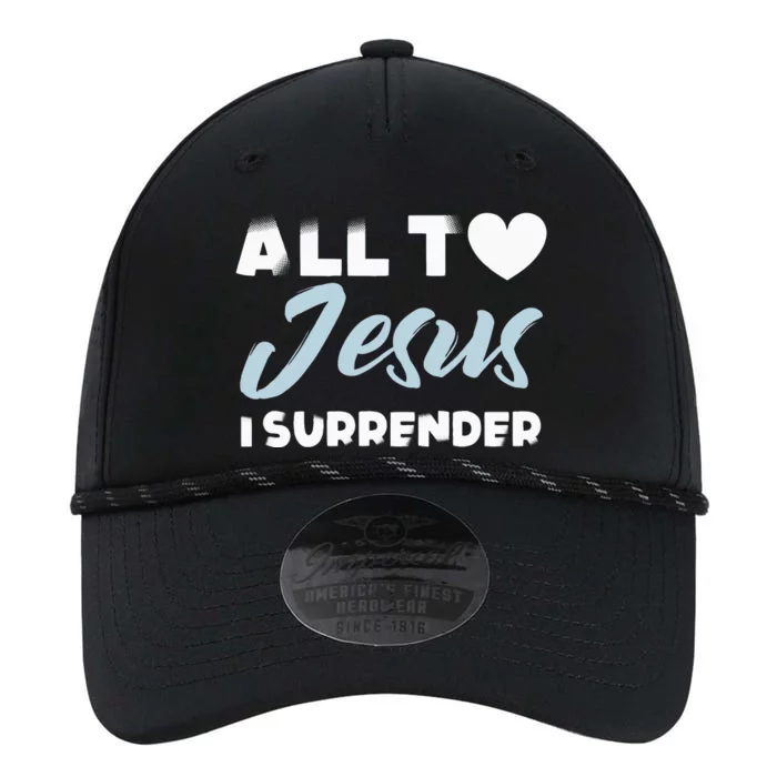 All To Jesus I Surrender Simple Christian Inspiration Quote Performance The Dyno Cap