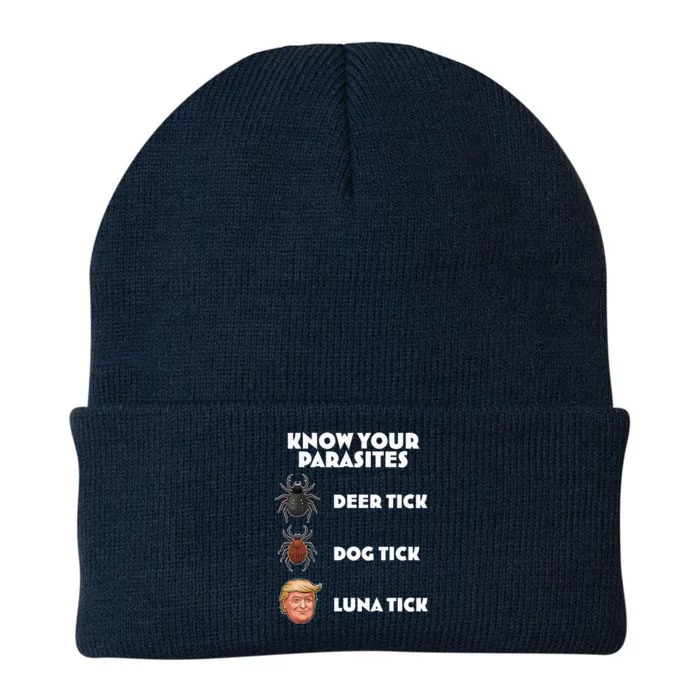 Anti Trump Know Your Parasites Lunatic Knit Cap Winter Beanie