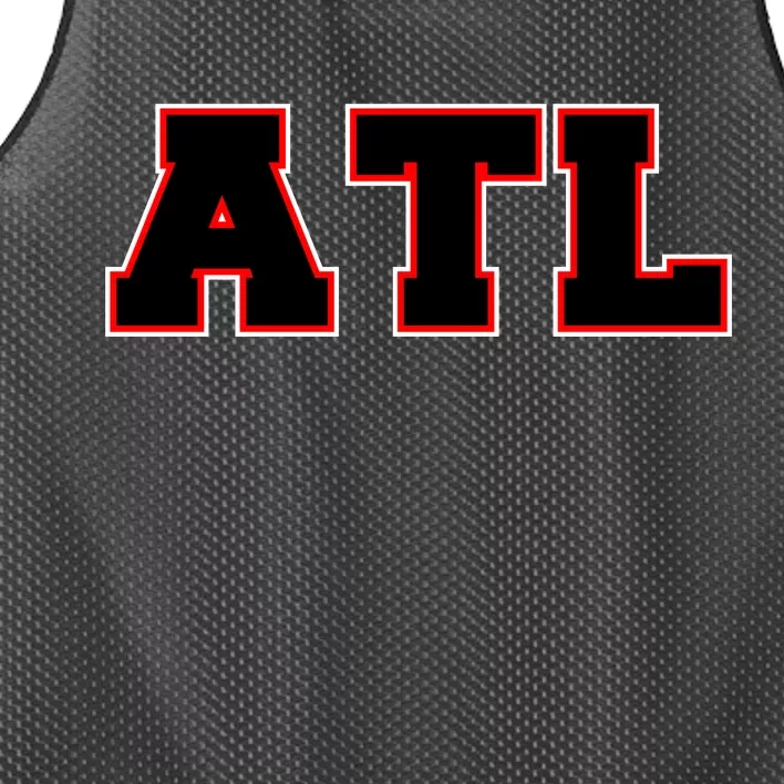 ATL Atlanta, Georgia College Letters Football Fan Block Letters Mesh Reversible Basketball Jersey Tank