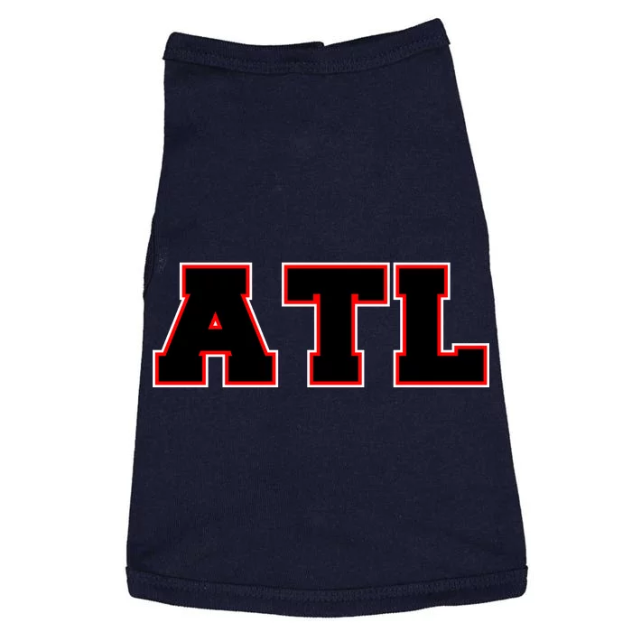 ATL Atlanta, Georgia College Letters Football Fan Block Letters Doggie Tank