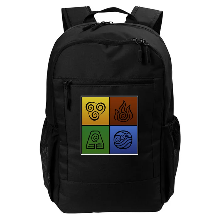 ATL Nation Air Bending Symbols Fire Earth Water Daily Commute Backpack